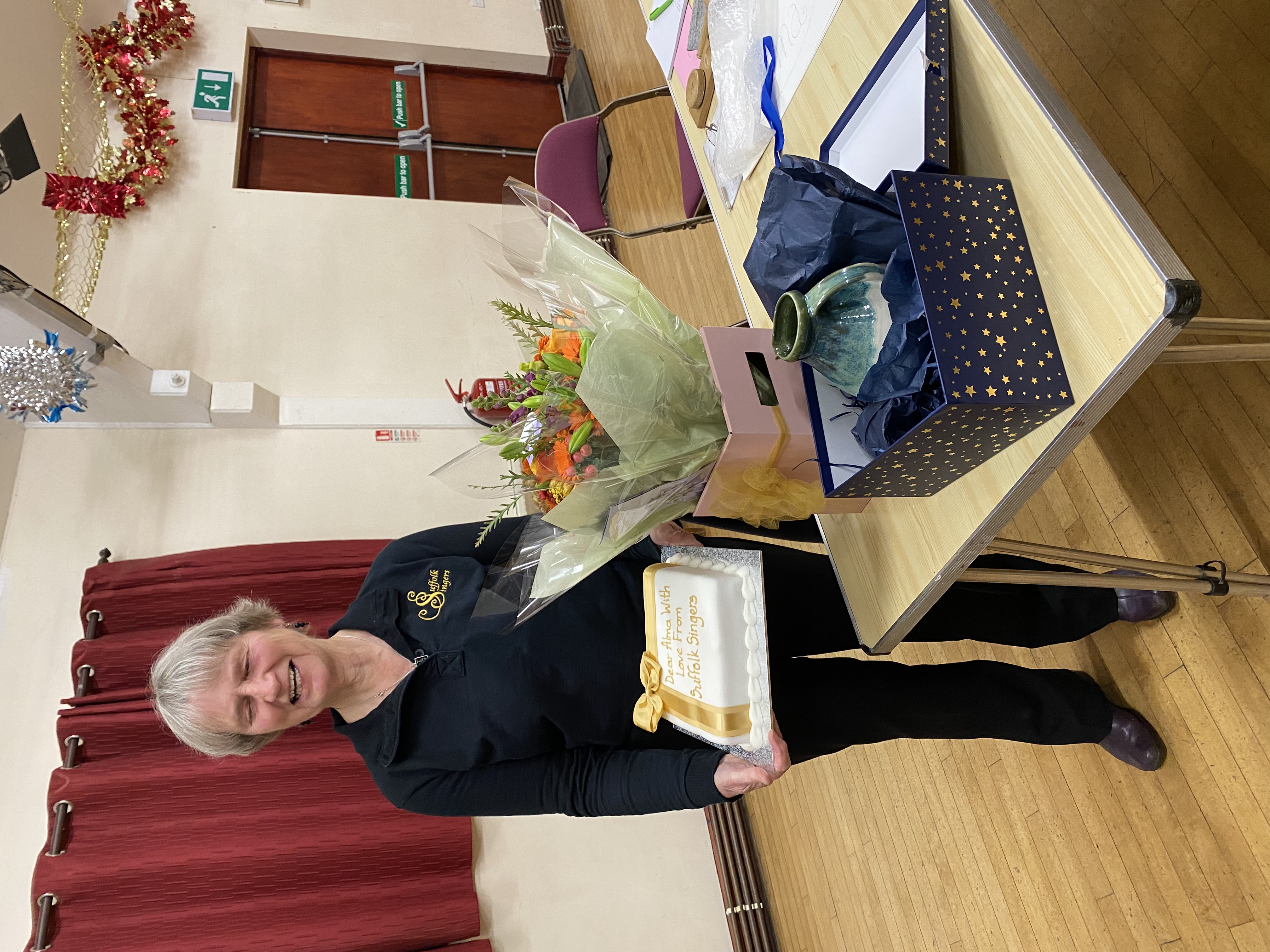 A very sad retirement of our Chairman Alma and a very warm welcome to Fiona!